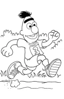 Bert en Ernie kleurplaat 6